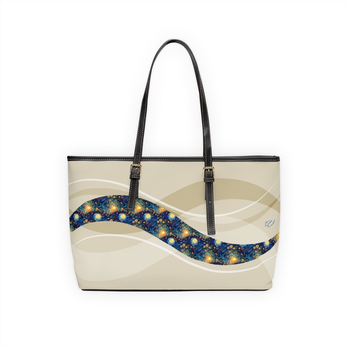 Solar Radiance Leather Shoulder Bag - Image 6