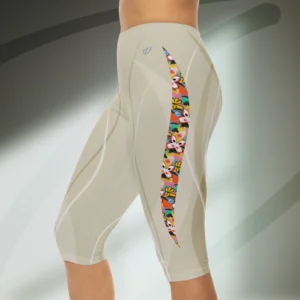 Butterfly Burst Capri Yoga Leggings