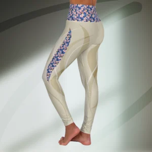 Cherry Blossom Drift High-Waist Leggings