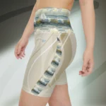 Ocean Flow High-Waist Spandex Shorts