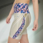 Cherry Blossom Drift High-Waist Spandex Shorts