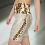 Mushroom Dreams High-Waist Spandex Shorts