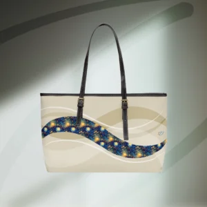 Solar Radiance Leather Shoulder Bag