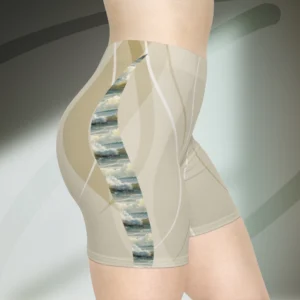 Ocean Flow Regular-Waist Spandex Shorts