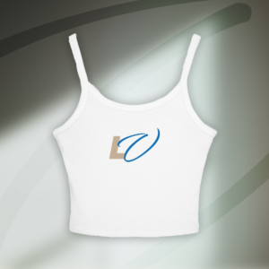 Luxe Vita Spaghetti Strap Tank Top - Initials Logo
