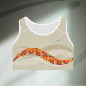 Sacred Bloom Lotus Flower Sports Bra