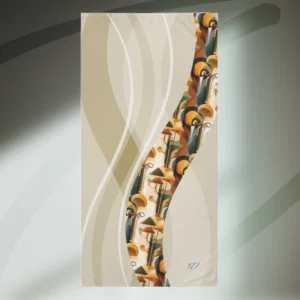 Mushroom Dreams Mink-Cotton Towel