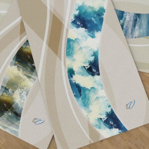 Luxe Vita Impressionist Yoga Mat | Ocean-Inspired Foam Mat