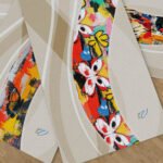 Luxe Vita Neo-Expressionist Yoga Mat | Butterfly-Inspired Foam Mat