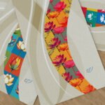 Luxe Vita Pop Art Yoga Mat | Lotus Flower-Inspired Foam Mat