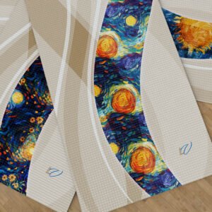 Luxe Vita Neo-Impressionist Yoga Mat | Radiant Sun-Inspired Foam Mat
